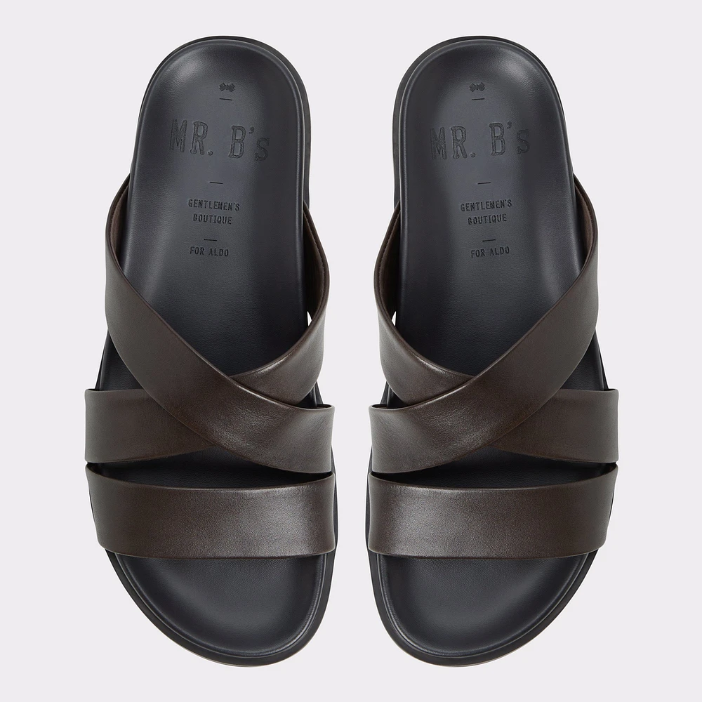 Kairo Dark Brown Men's Sandals & Slides | ALDO Canada