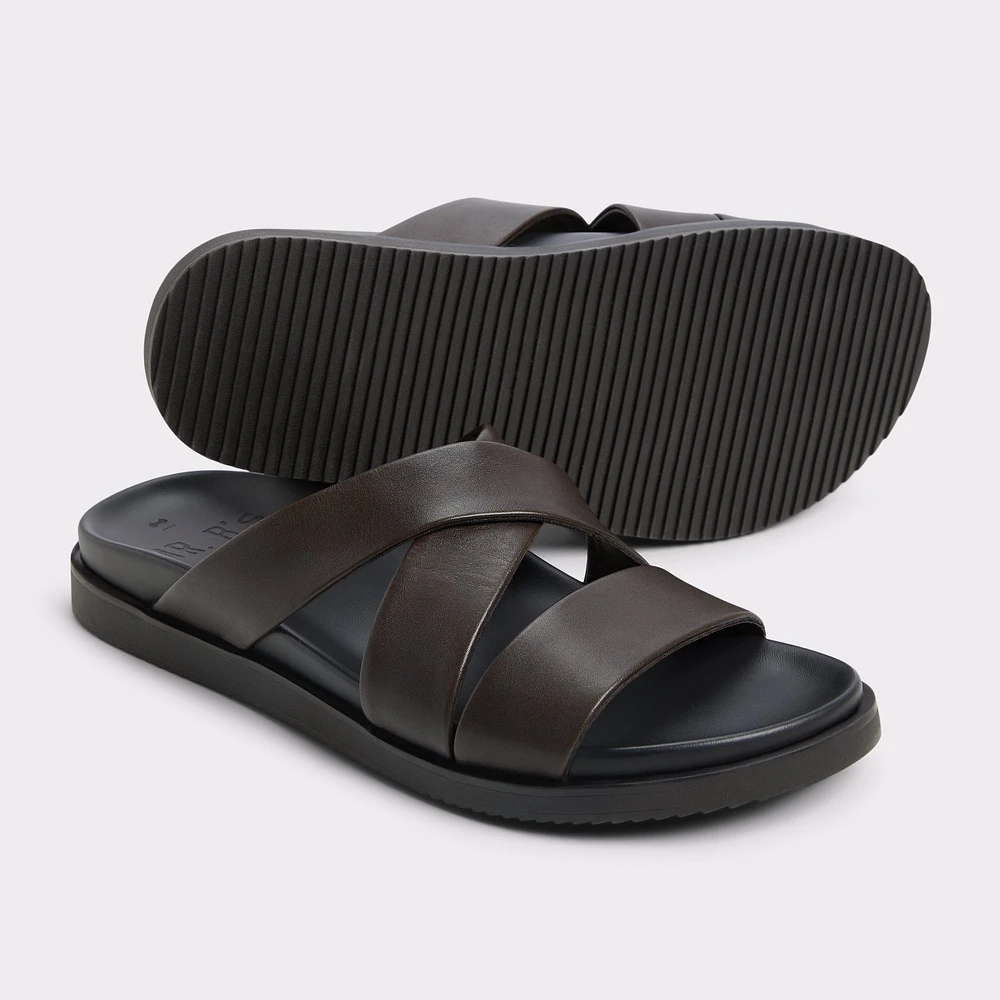 Kairo Dark Brown Men's Sandals & Slides | ALDO Canada
