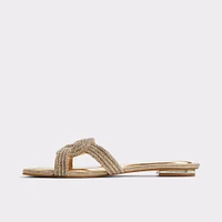 Karlina Gold Women's Flat Sandals | ALDO Canada