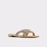 Karlina Gold Women's Flat Sandals | ALDO Canada
