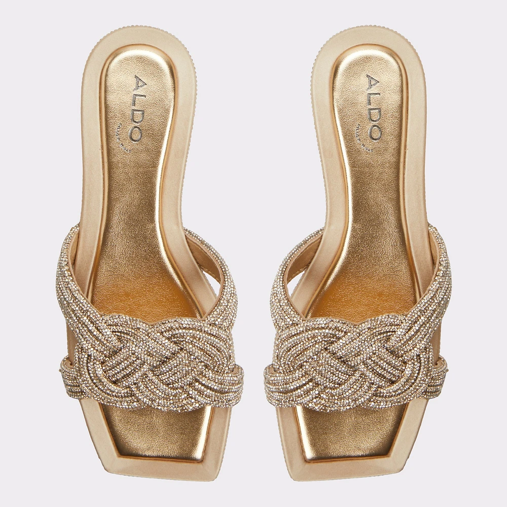 Karlina Gold Women's Flat Sandals | ALDO Canada