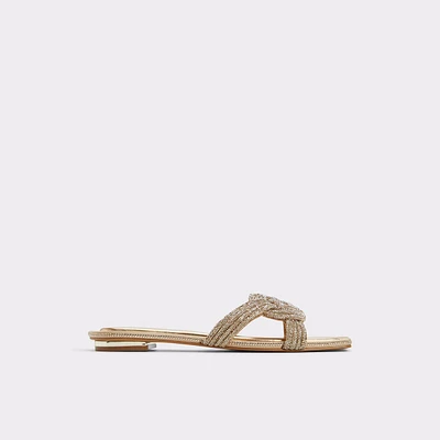 Karlina Gold Women's Flat Sandals | ALDO Canada