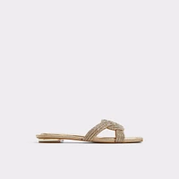 Karlina Gold Women's Flat Sandals | ALDO Canada