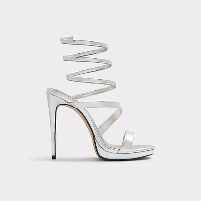 Katswirl Silver Women's Strappy sandals | ALDO US