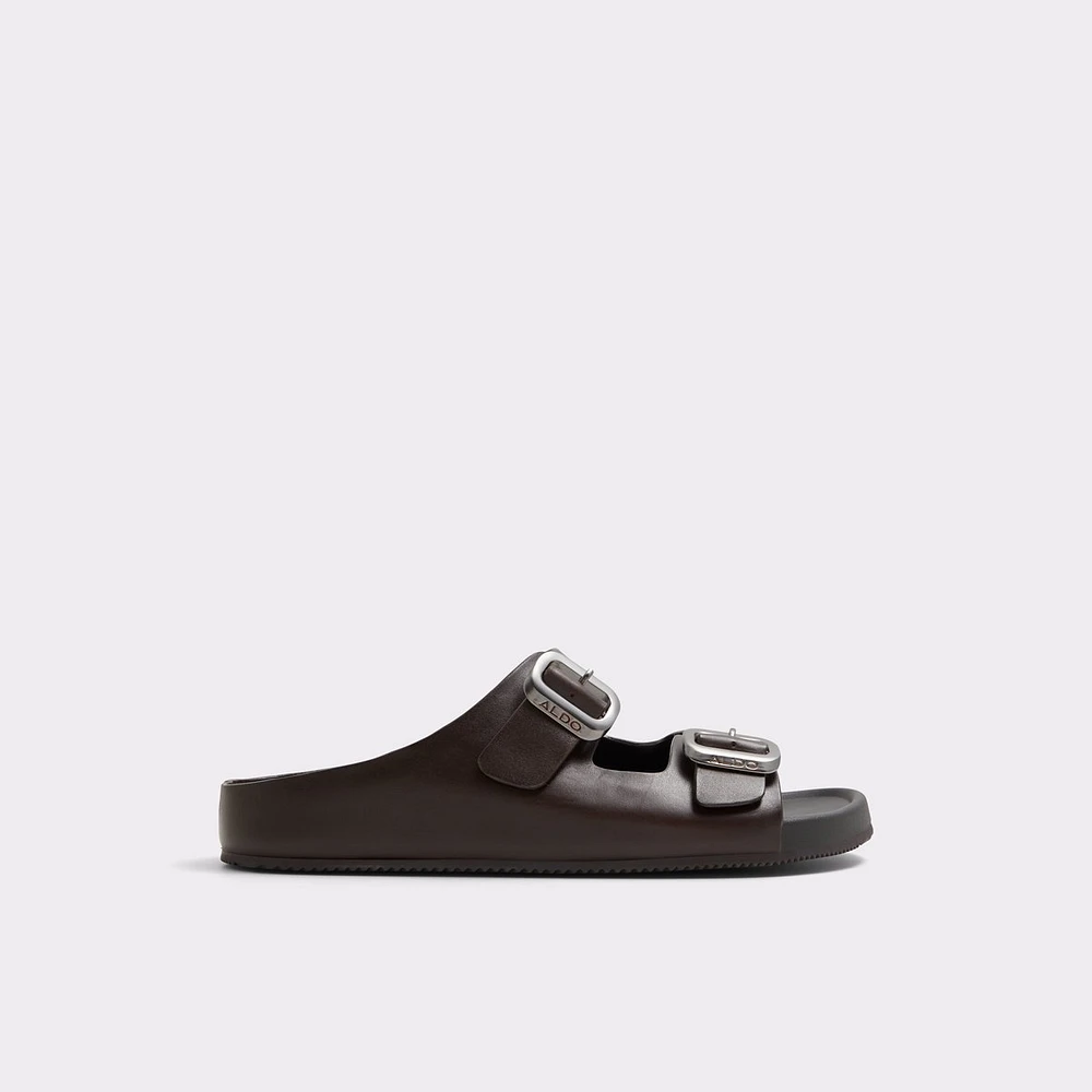 Kennebunk Marron Foncé Hommes Slides | ALDO Canada