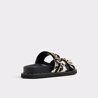 Kravis White/Black Women's Footbed sandals | ALDO Canada