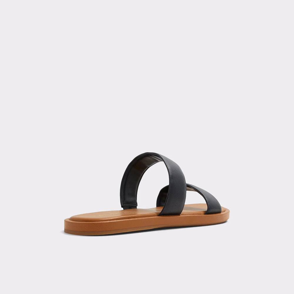 Krios Black Women's Flat Sandals | ALDO Canada