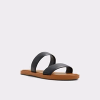 Krios Black Women's Flat Sandals | ALDO Canada