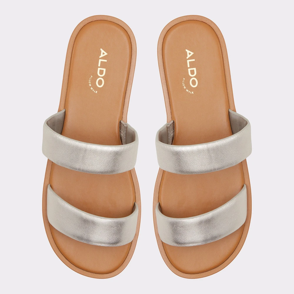 Krios Silver Women's Flat Sandals | ALDO Canada