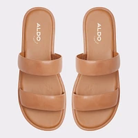 Krios Beige Foncé Femmes Sandales à talon plat | ALDO Canada