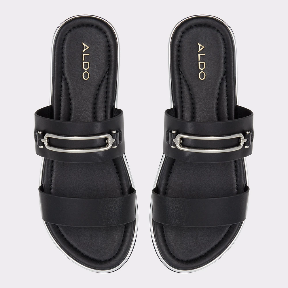 Lagoon Black Women's Flat Sandals | ALDO Canada