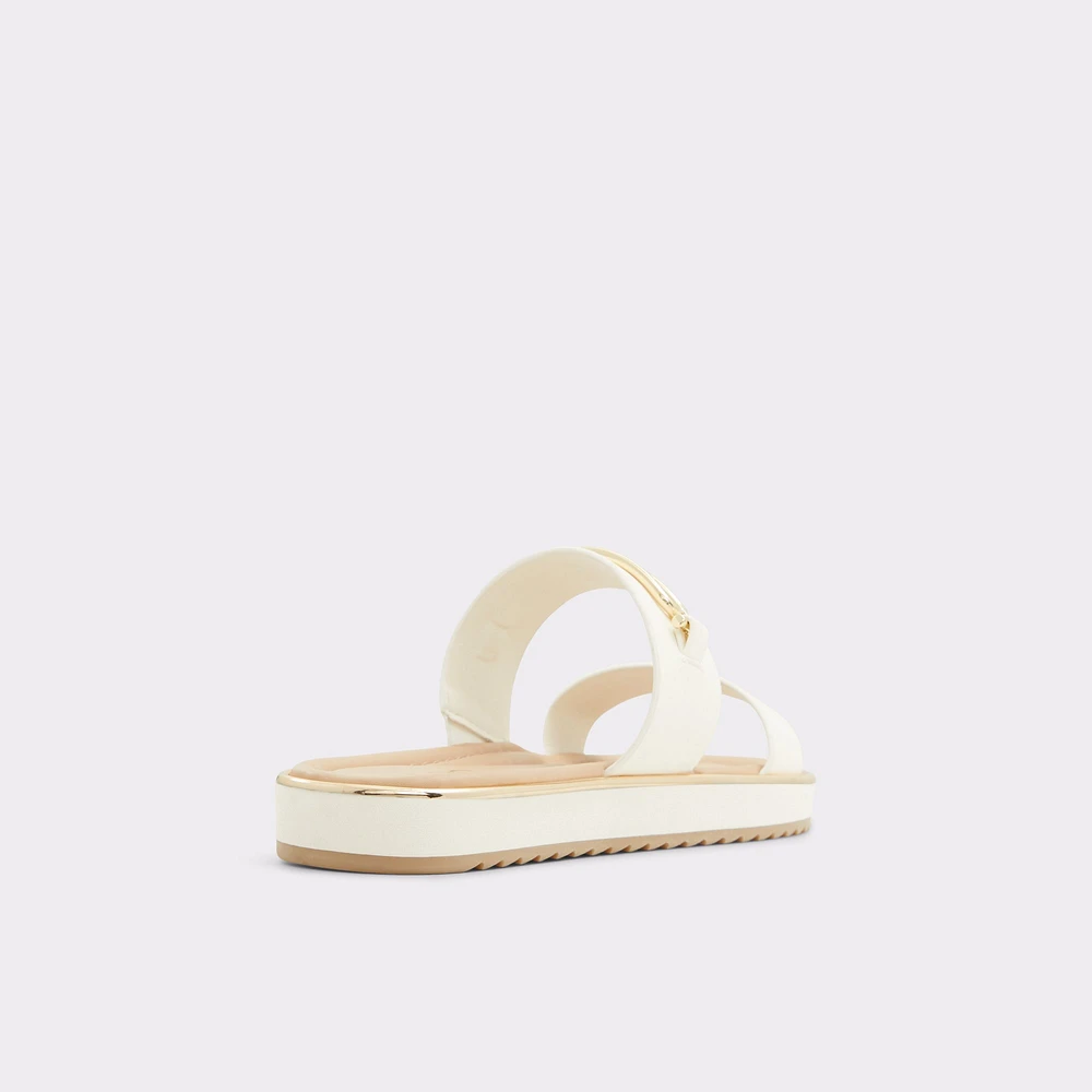 Lagoon Blanc Femmes Sandales à talon plat | ALDO Canada