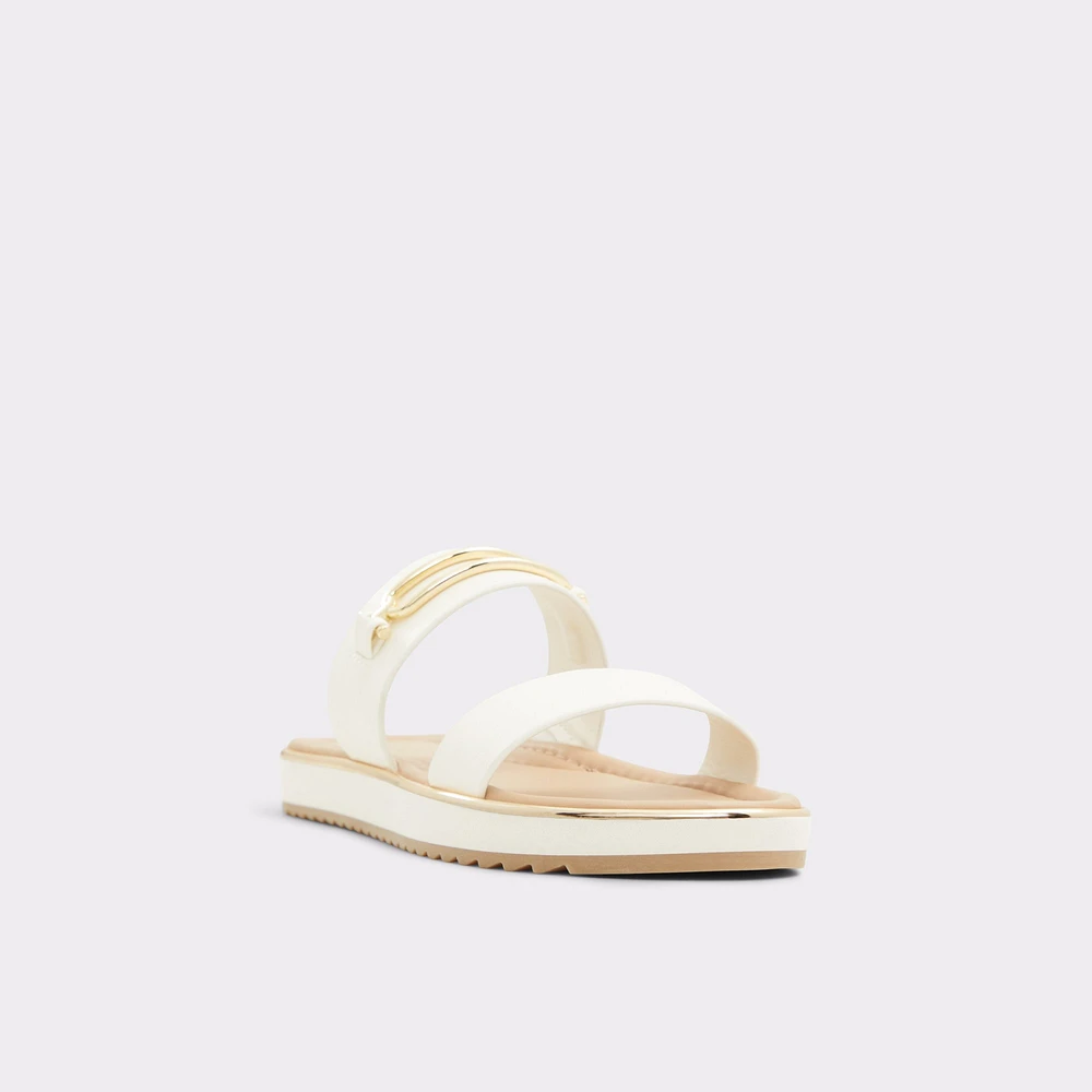 Lagoon Blanc Femmes Sandales à talon plat | ALDO Canada