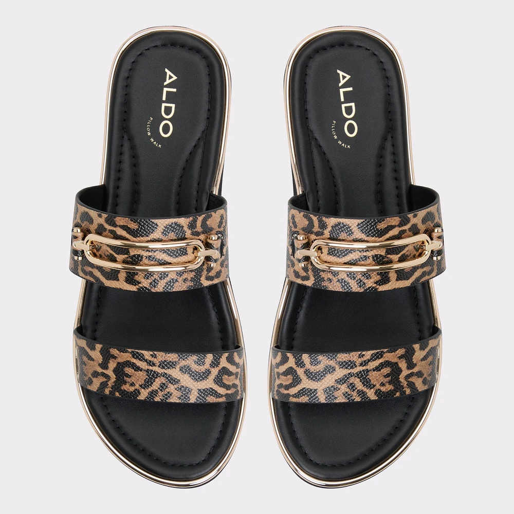 Lagoon Brown Multi Women's Strappy sandals | ALDO Canada