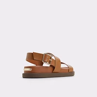Laroisean Medium Brown Women's Footbed sandals | ALDO Canada