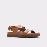Laroisean Medium Brown Women's Footbed sandals | ALDO Canada