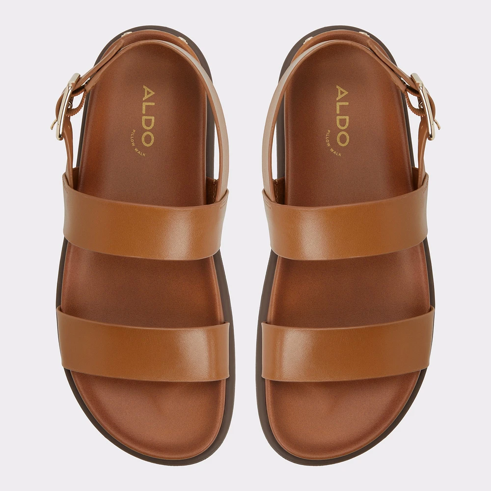 Laroisean Medium Brown Women's Footbed sandals | ALDO Canada