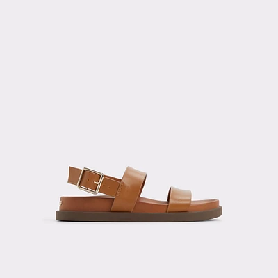 Laroisean Medium Brown Women's Footbed sandals | ALDO Canada