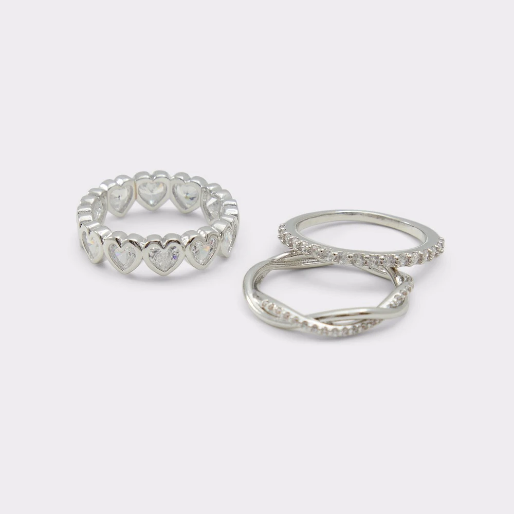 Lovestack Silver/Clear Multi Women's Rings | ALDO Canada