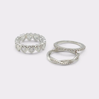Lovestack Silver/Clear Multi Women's Rings | ALDO Canada