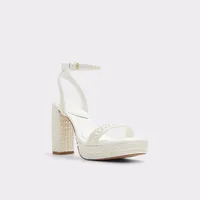 Lulu Blanc Femmes Talons plateformes | ALDO Canada