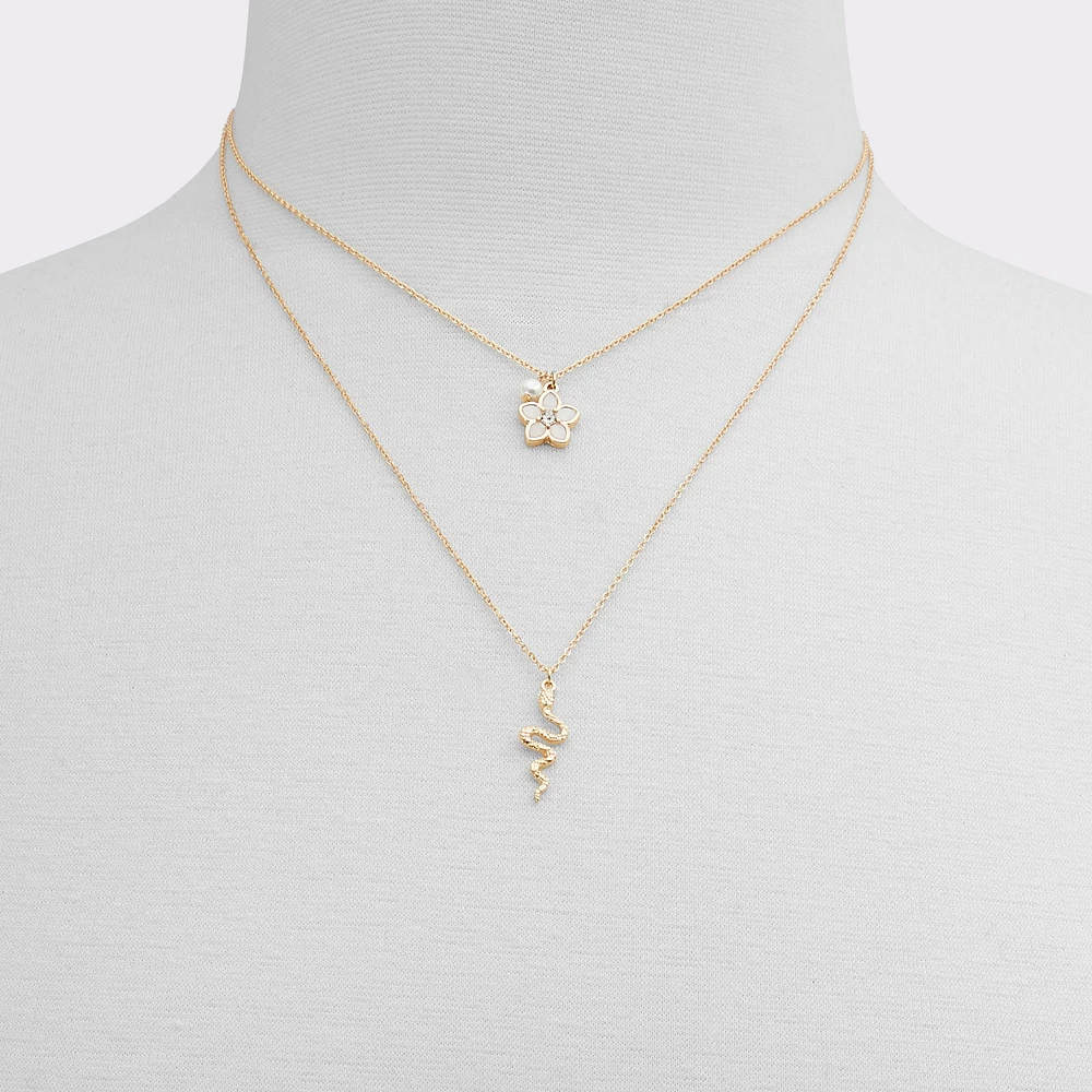 Lunarbloom Gold/Clear Multi Women's Necklaces | ALDO Canada