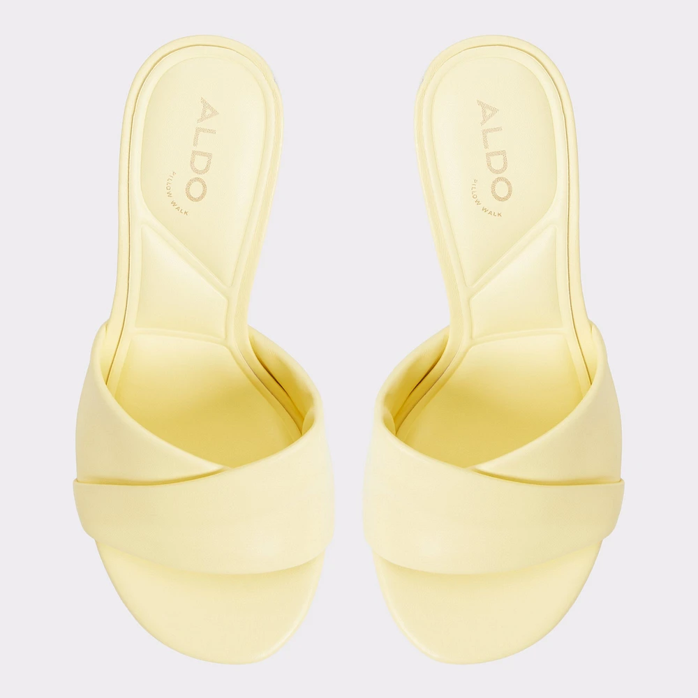 Lyhanna Light Yellow Women's Heeled mules | ALDO Canada