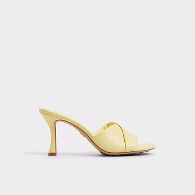 Lyhanna Light Yellow Women's Heeled mules | ALDO Canada
