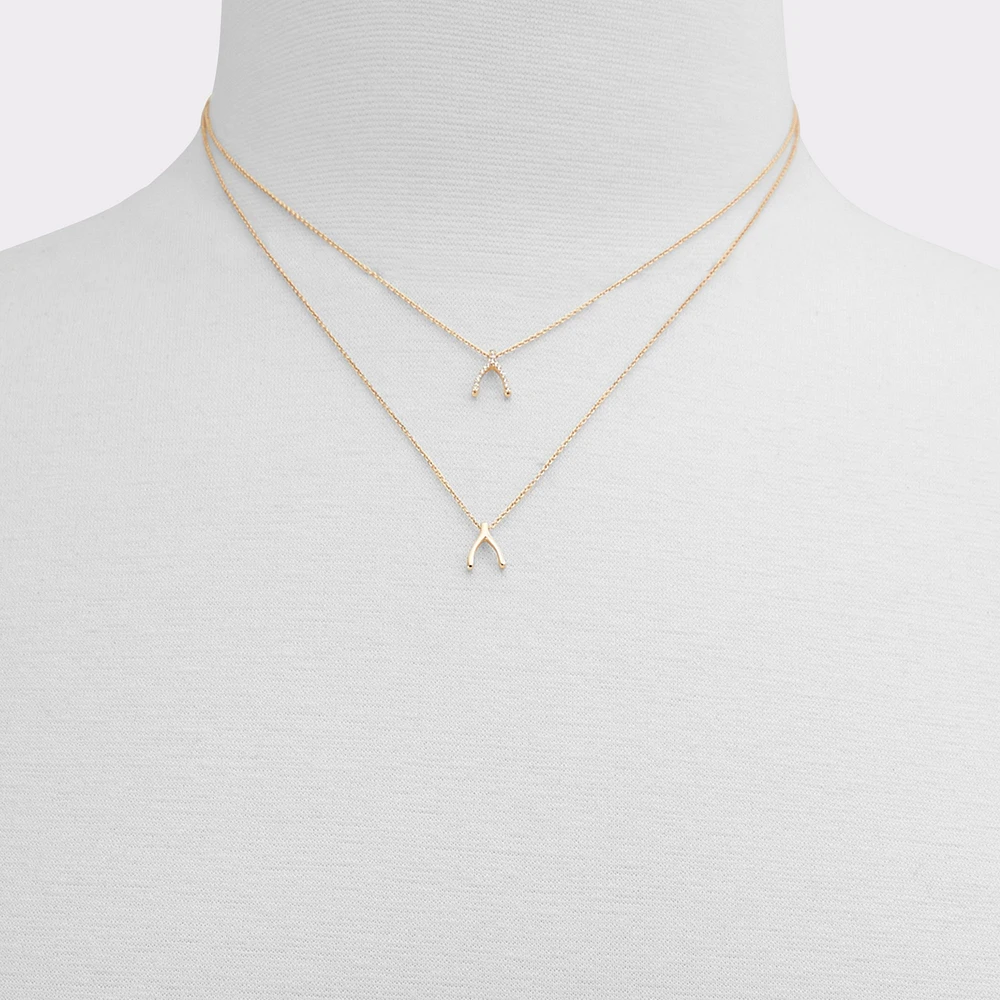 Makeawish Gold/Clear Multi Women's Necklaces | ALDO Canada