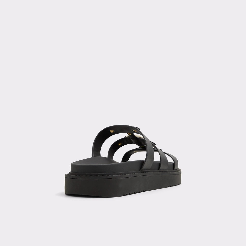 Mariesoleil Black Women's Flat Sandals | ALDO Canada