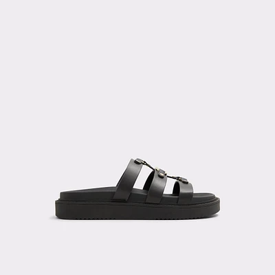 Mariesoleil Black Women's Flat Sandals | ALDO Canada