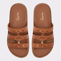 Mariesoleil Medium Brown Women's Flat Sandals | ALDO Canada