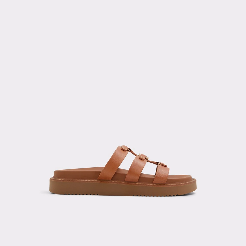 Mariesoleil Medium Brown Women's Flat Sandals | ALDO Canada