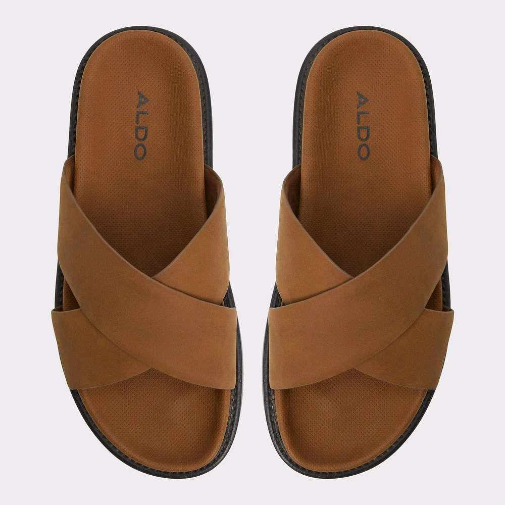 Marrin Cognac Men's Slides | ALDO Canada