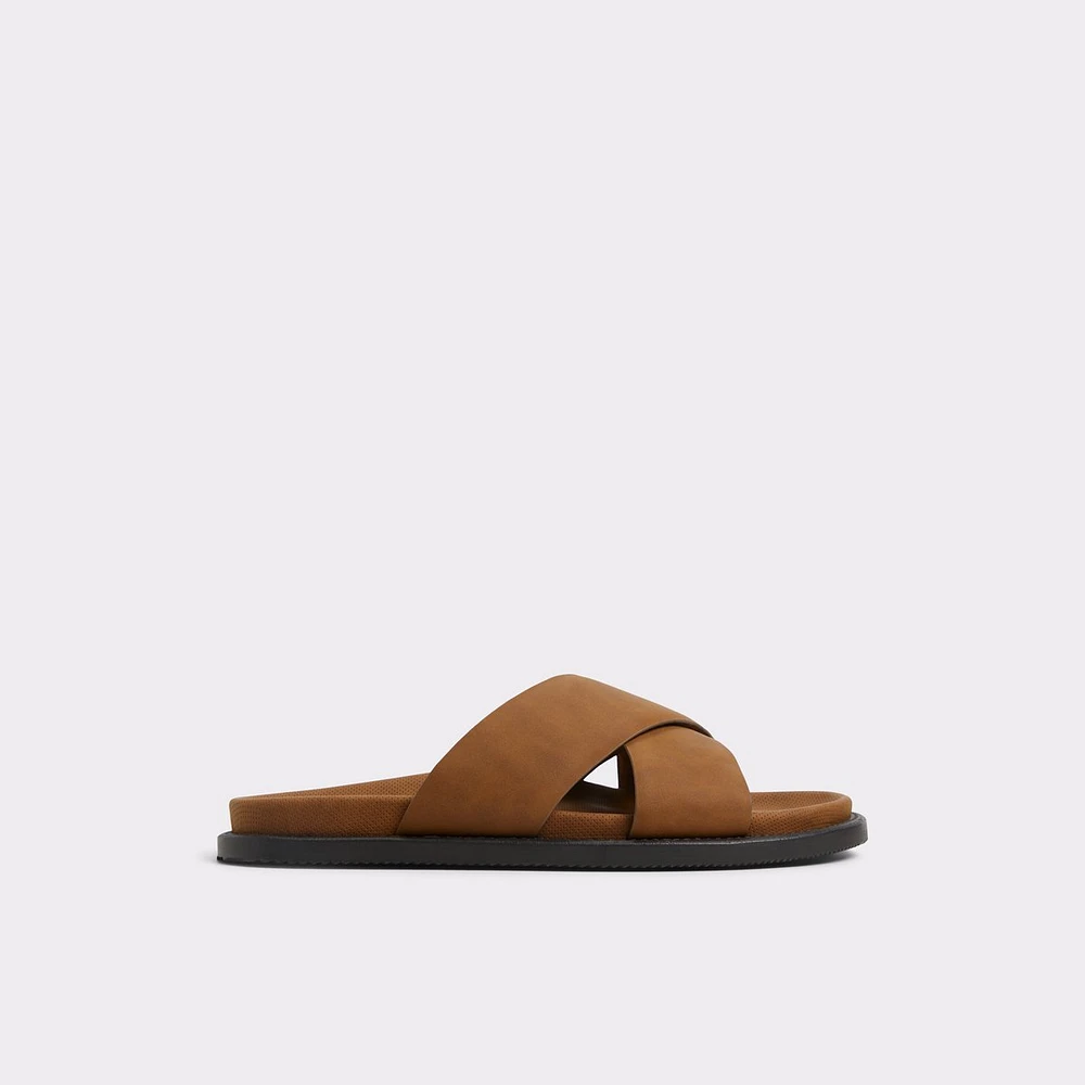 Marrin Cognac Men's Slides | ALDO Canada