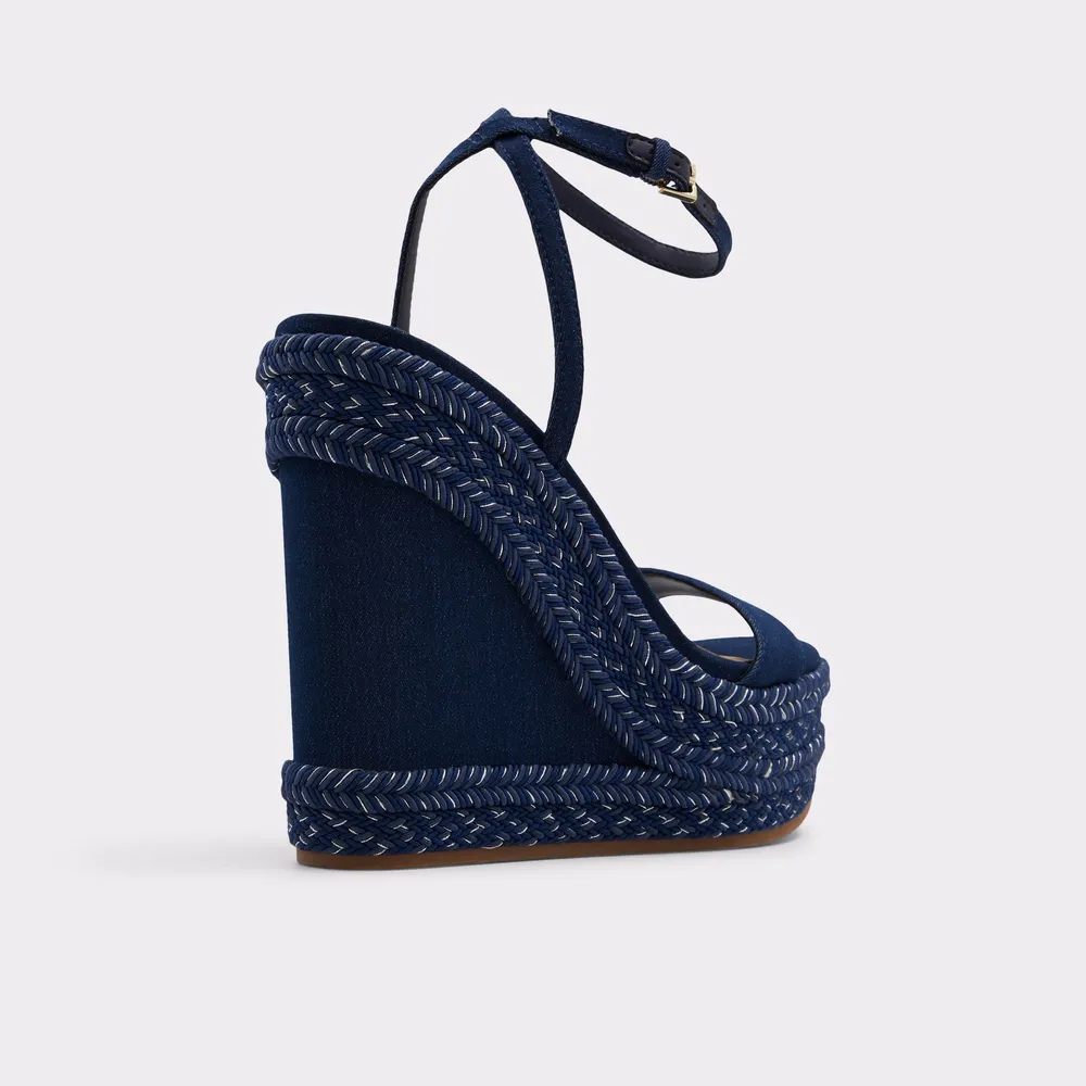 Marysol Medium Blue Women's Wedges | ALDO Canada