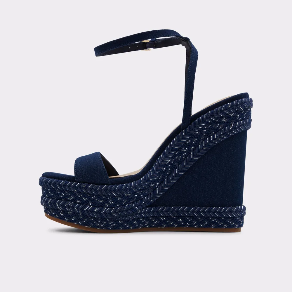 Marysol Medium Blue Women's Wedges | ALDO Canada