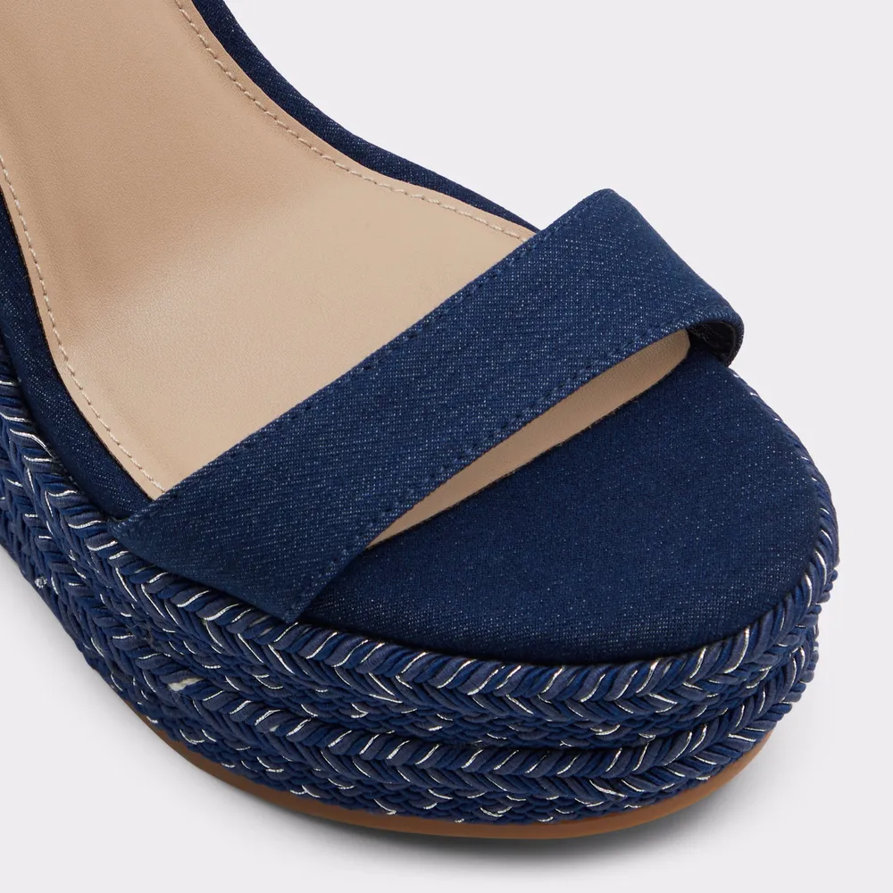 Marysol Medium Blue Women's Wedges | ALDO Canada