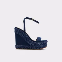 Marysol Medium Blue Women's Wedges | ALDO Canada