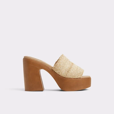 Maysee Naturel Femmes Sandales à talon | ALDO Canada