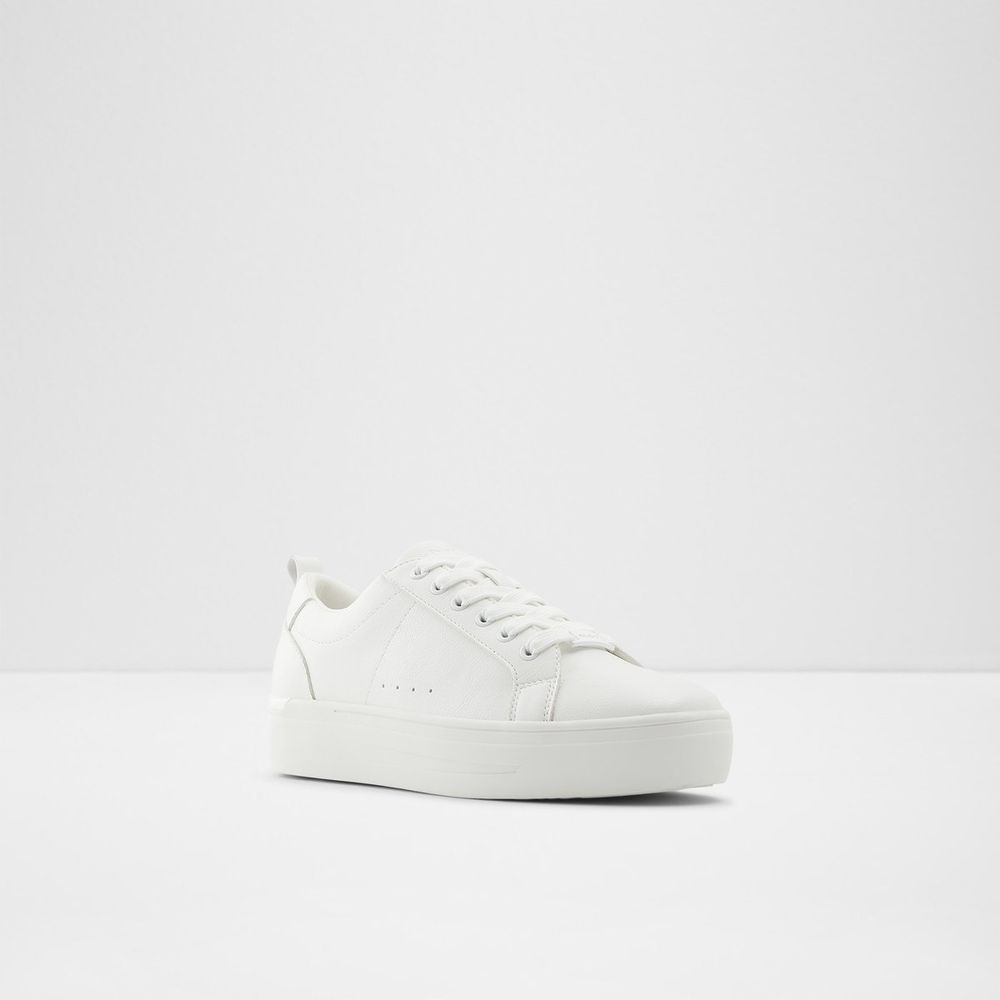 Meadow White Synthetic Smooth Women's Low top sneakers | ALDO US