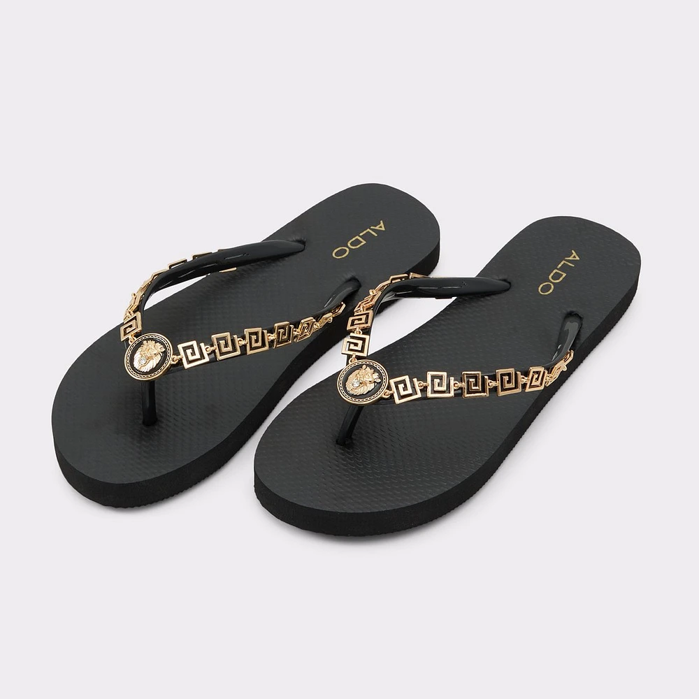 Minarie Black/Gold Multi Women's Flats | ALDO Canada