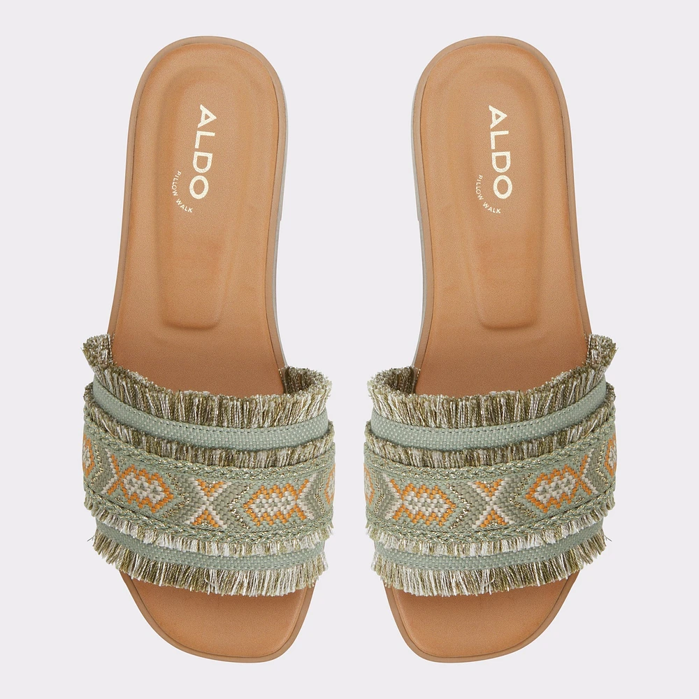 Nalani Other Green Women's Flat Sandals | ALDO Canada