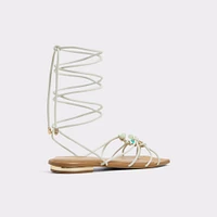 Nirena White/Bone Women's Flat Sandals | ALDO Canada