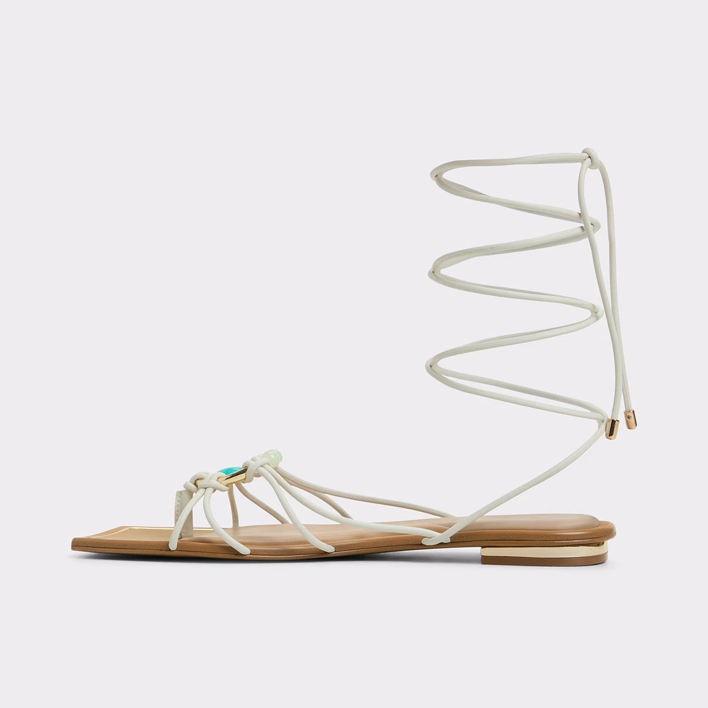 Nirena White/Bone Women's Flat Sandals | ALDO Canada