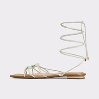 Nirena White/Bone Women's Flat Sandals | ALDO Canada