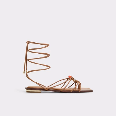 Nirena Marron Moyen Femmes Sandales à talon plat | ALDO Canada