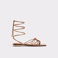 Nirena Marron Moyen Femmes Sandales à talon plat | ALDO Canada