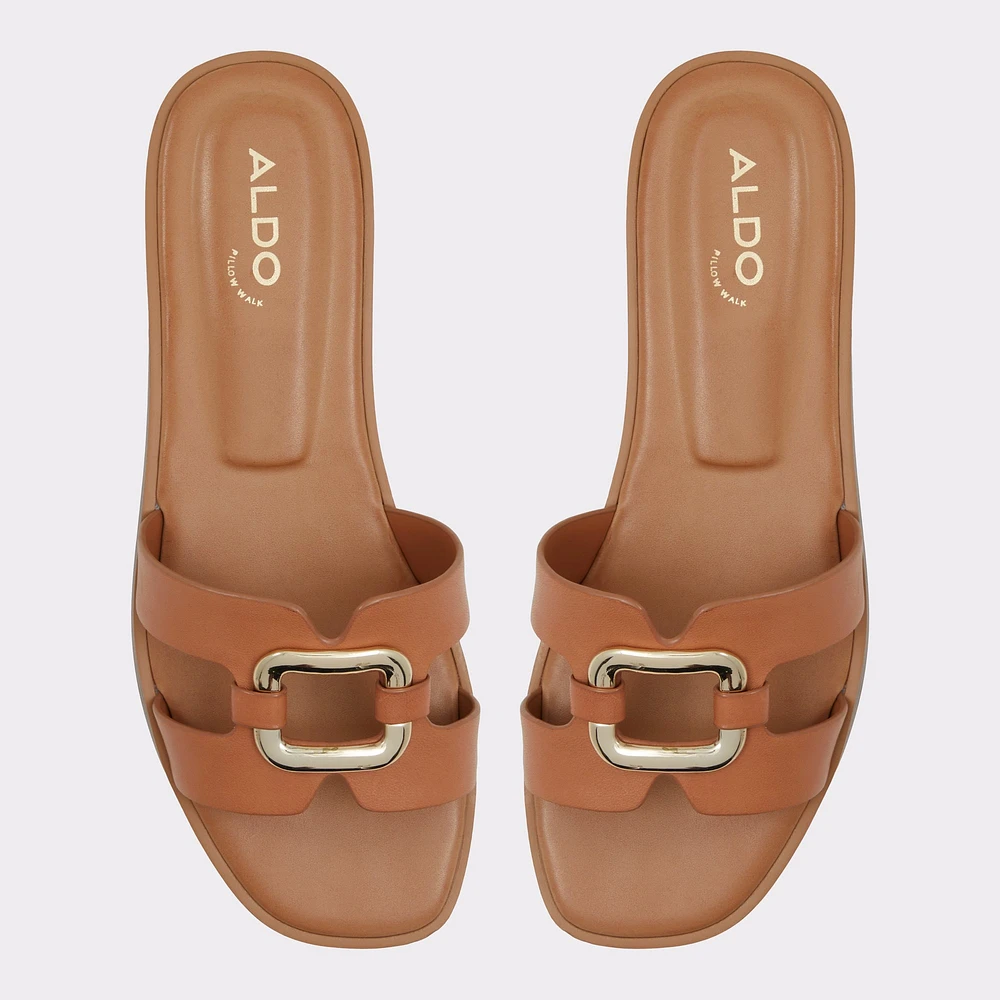 Nydaokin Beige Foncé Femmes Sandales à talon plat | ALDO Canada