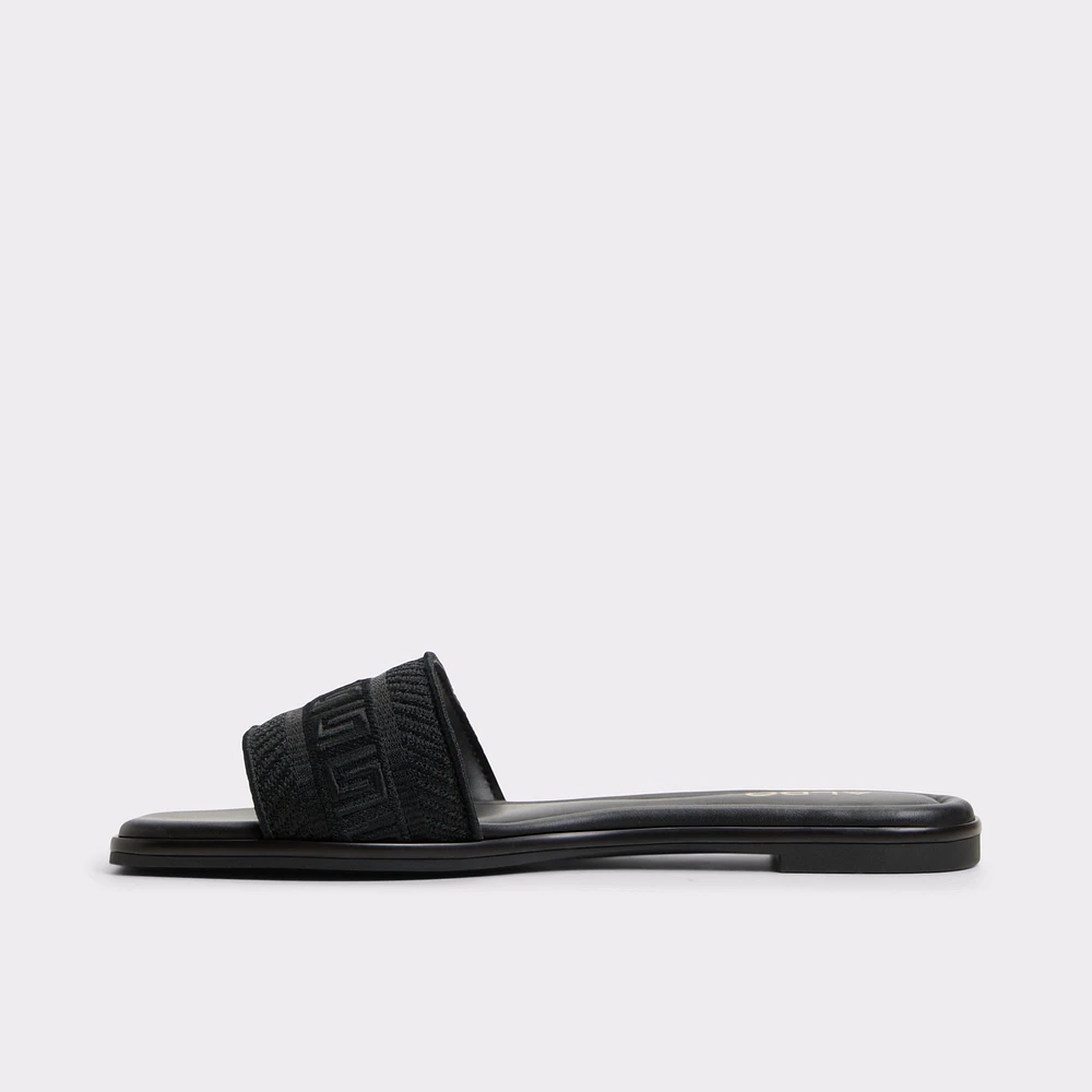 Oceania Black Women's Flat Sandals | ALDO Canada